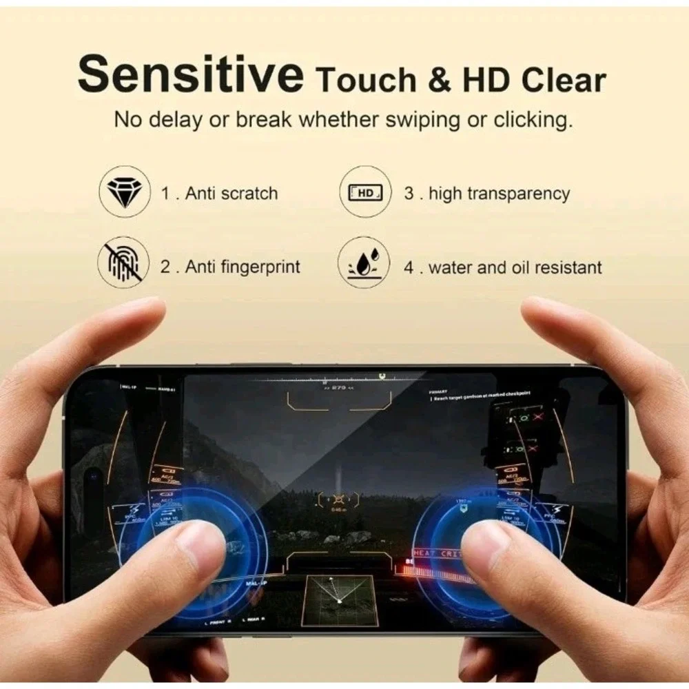 beuxece 3 Pack for iPhone 16 Pro Screen Protector 6.3